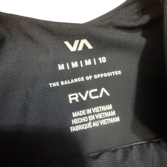 RVCA Women's Essential Unitard One Piece Black Size Medium NWT - Picture 10 of 16